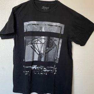Black graphic shirt
